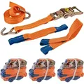Produktbild: Dema - Radsicherung Zurrgurt Auto Transport Spanngurt Set 4-teilig Max.länge 220 Cm