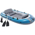Produktbild: INTEX Schlauchboot Excursion 4 Set mit Paddel Luftpumpe 500kg Paddelboot 66324NP