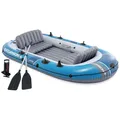 Produktbild: Intex 66324 Excursion 4 Schlauchboot 315x165x43cm Angelboot inkl. Paddel + Pumpe