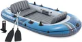 Produktbild: Intex Schlauchboot Sport Excursion 4 Set Paddel Pumpe 4 Personen 66324NP