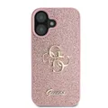 Produktbild: Guess iPhone 16 Hülle Case Cover Fixed Glitter 4G Big Metal Logo pink