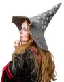 Produktbild: Leonardo Carbone® Hexenhut Star - Hexenkostüm, Mittelalter Kleidung Kopfbedeckung, Halloween Kostüm Damen, Witcher Hat, Zauberer Hut, LARP-Kleidung, Karneval, Cosplay - 100% Wolle Grau