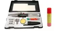 Produktbild: ROTHENBERGER Industrial HOT Pen Piezo inkl. 1x Nachfüllgas 100 ml | Gas Lötkolben Brenner Feinlötkolben | 10 teilig im Koffer | 450 °C – 600 °C | Über Kopf Betrieb möglich