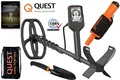 Produktbild: Quest X1 Metalldetektor & Xpointer Pinpointer (orange) & Schatzsucherhandbuch