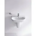 Produktbild: Duravit D-Code Waschtisch 2310550000  55 cm, mit Überlauf und Hahnloch, Weiß Hochglanz