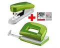 Produktbild: NOVUS Lochstanzer Evolution Twin Set fresh, Locher-Tacker-Büroset inkl. Heftklammern