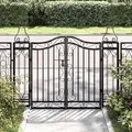 Produktbild: Gartentor Schwarz 121x8x100 Cm Schmiedeeisen - Vidaxl