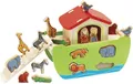 Produktbild: 100002084 - Steckspiel Arche Noah mit 16 Steckfiguren abnehmbare Dach- und Ru...