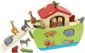 Produktbild: Eichhorn 100002084 - Steckspiel Arche Noah mit 16 Steckfiguren, abnehmbares Dach