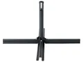 Produktbild: Beliani Sonnenschirmständer Stahl schwarz 100x100cm Kreuzfuß Vicchio