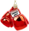 Produktbild: SIKORA Boxhandschuhe besondere Weihnachtskugel Glas Christbaumschmuck Deko Figur Weihnachten Anhänger Ornament - Trend Line - BS640