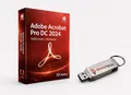 Produktbild: Adobe Acrobat Pro DC 2024 Vollversion / Windows / Kein Abo + USB-Stick