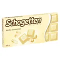Produktbild: Schogetten Weiße Schokolade 100g Schokoladentafel, praktisch einzeln portioniert. Ein Genuss. Stück für Stück.