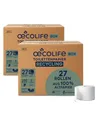 Produktbild: œcolife Toilettenpapier Box RECYCLING, 3-lagig, 54 Rollen, 250 Blatt pro Rolle, Recyclingpapier, plastikfrei verpackt