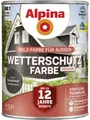 Produktbild: Alpina Holzschutzlasur Alpina Wetterschutzfarbe 2,5 L graubraun