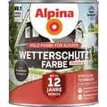 Produktbild: Alpina Wetterschutzfarbe deckend Außen Holzschutzfarbe seidenmatt graubraun 2,5L