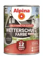 Produktbild: Alpina Wetterschutz-Farbe deckend Graubraun 2,5 Liter
