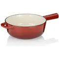 Produktbild: Käsefonduepfanne Calido Gusseisen rot 8,0cm 20,0cmØ 1,8