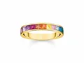 Produktbild: Thomas Sabo TR2403-996-7-52 - Ring - Sterling Silber verg. Gelbgold - Rainbow - Regenbogen - Gr. 52