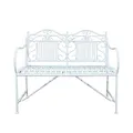 Produktbild: HTI living Gartenbank Metall Celia Sitzbank Metall nostalgisch Creme