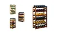 Produktbild: Modo24 Weinregal Flaschenregal Holzregal Flaschenständer Varianten 12 bis 91 Flaschen, RW1 Getränkeregal, 3 Farben, FSC Holz Nachhaltig