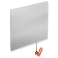 Produktbild: Hewi Kippspiegel 801.01.10036 600x540x6mm, mit Halter/Griff, koralle