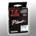 Produktbild: Brother P-Touch Band TZe-233 blau auf weiß 12mm / 8m laminiert