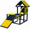 Produktbild: Move and stic Kinder Spielhaus KUNO mit Kleinkindrutsche Spieltelefon 6505