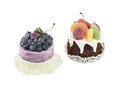 Produktbild: Kunstpflanze Deko-Törtchen mit Früchten, künstliche Kuchenattrappen, Viana, Höhe 8 cm
