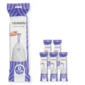 Produktbild: Brabantia Müllbeutel PerfectFit Multipack (Code D - 15L / 20L) Extra Starke Müllsäcke mit Zugband, 6 rollen (120 Müllbeutel)