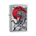 Produktbild: Zippo Japan Tiger chrom gebürstet, Benzin-Feuerzeug, unbefüllt