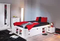 Produktbild: Till / 160x200 Bett Ehebett Jugendbett Bett Kiefer Vollmassiv Weiß lackiert