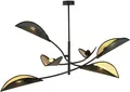 Produktbild: Deckenleuchten 6x40W/E14 IP20 Schwarz Gold Klassisch