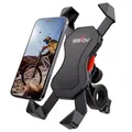 Produktbild: Grefay Fahrrad Handyhalterung Universal Motorrad Handy Halterung für iPhone 17 16 15 14 Pro Max Plus, Air, SE, 13 12 Pro Max Mini, 11 Pro Max, Xs, XR, Samsung S24, Smartphone mit 360° Drehbar