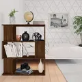 Produktbild: Bücherregal/Raumteiler Braun Eiche 80x24x96 cm Holzwerkstoff Vidaxl