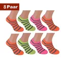Produktbild: Cocain underwear Sneakersocken Damen Sneaker Socken bunte Füsslinge kurze halbe Söckchen 80 Baumwolle (8-Paar) verschiedene Modelle grün 35-38