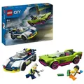 Produktbild: LEGO City 60415 Verfolgungsjagd mit Polizeiauto und Muscle Car, Auto-Spielzeug