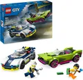 Produktbild: LEGO City Polizeiverfolgung Muscle Car Polizeiauto Set Minifiguren Action 6 J