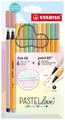 Produktbild: Stabilo Set: 6x Pen 68 Filzstifte + 6x Point 88 Pastellove Fineliner (12-tlg.)
