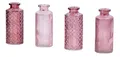 Produktbild: Levandeo® Dekovase, 4er Set Vase Rosa H14cm Glas Blumenvase Tischdeko Frühling