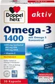 Produktbild: Doppelherz Omega-3 1400 mg Hochdosiert plus Vitamin E EPA & DHA 30 Kapseln