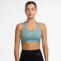 Produktbild: Nike Swoosh gepolsterter Sport-BH - Cannon/Weiß - L