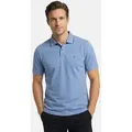 Produktbild: CASAMODA Poloshirt Basic (1-tlg) Poloshirt - Baumwolle - Atmungsaktiv - Kleurcontrasterende knoppen blau 3XL