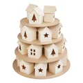 Produktbild: VBS Adventskalender Häuserpyramide 28 Teile 32.5 cm Durchmesser 34 cm Höhe