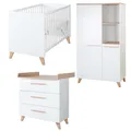 Produktbild: roba Babyzimmer Set Leon 3-teilig-Baby- & Beistellbett+ Wickelkommode+...