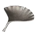 Produktbild: riess-ambiente.de Dekorative Schale GINKGO 33cm silber handmade Metall