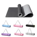 Produktbild: Good Nite Gymnastikmatte Yogamatte Fitnessmatte Rutschfest Trainingsmatte Sport Turn Matten Pilates Matte Bodenturnmatte Mit Tragegurt 183 x 61 x 0.6 cm (Grau/Schwarz)