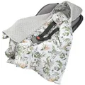 Produktbild: Einschlagdecke Baby Babyschale 100% Baumwolle für Sommer 85x85cm Kinderwagen ...