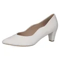 Produktbild: CAPRICE Damen Pumps aus Leder mit Trichterabsatz, Weiß (White Nappa), 39 EU