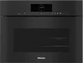 Produktbild: Miele DGC 7840 HCX Pro - Griffloser Kompakt Dampfbackofen mit 5 Jahre Garantie, Obsidianschwarz, 60 x 45 cm DGC7840HCX-OBSW